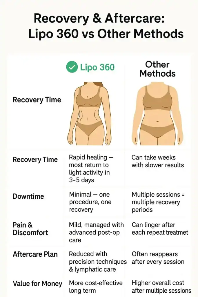 Table to show fat dissolving injection aftercare Woodley 